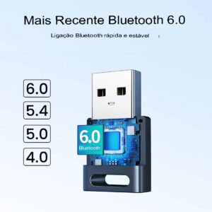 Adaptador Bluetooth USB , dongle Bluetooth 6.0 para PC Windows