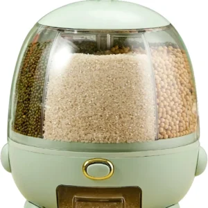 Kitchen Grain Storage Container, Dispenser, Rotação de 360 °