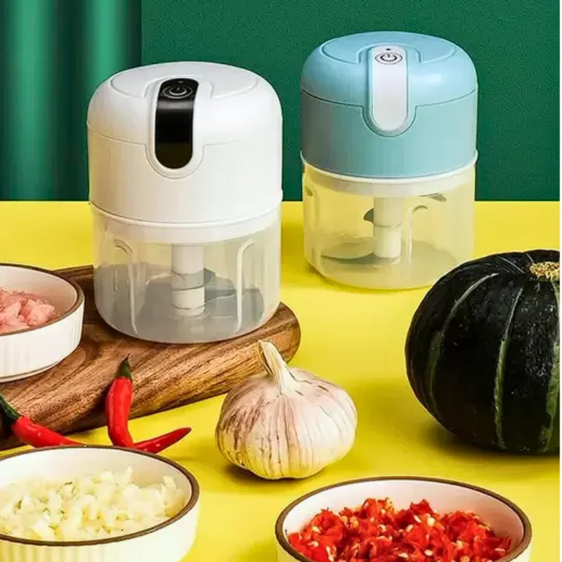 Mini Processador Usb De Alimentos Elétrico Original 250ml Bivolt Cozinha - Imagem 4