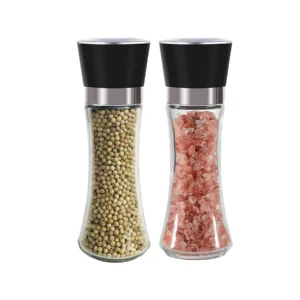 Moedor de Pimenta e Sal em Aço Inox e Vidro 180ml ou 210ml