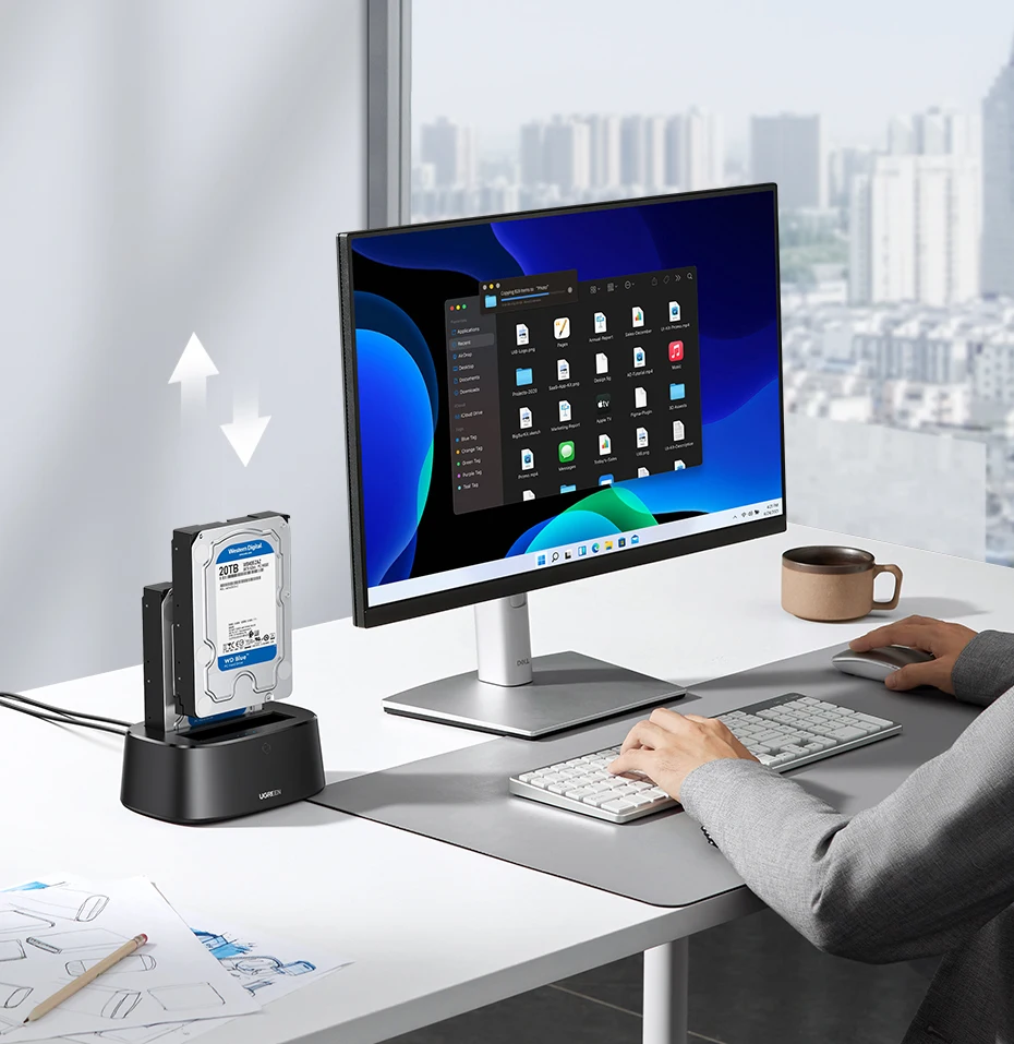 Gabinete docking station hdd usb 3.0 adaptador disco SSD - Imagem 26