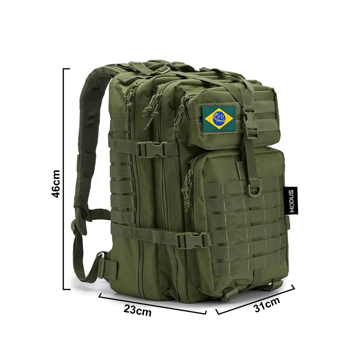 Mochila tática ao ar livre, à prova d'água, grande capacidade, - Imagem 4