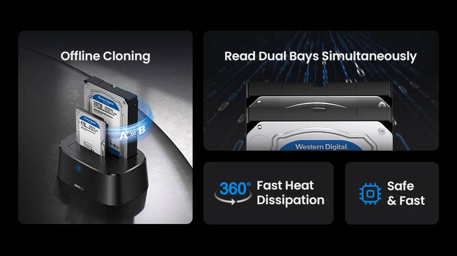Gabinete docking station hdd usb 3.0 adaptador disco SSD - Imagem 24