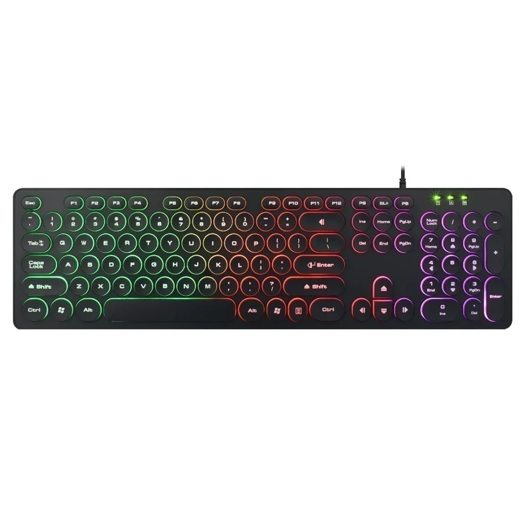 Teclado Gamer Knup KP-2059 ABNT2 Português Brasil Preto Luz RGB - Imagem 5