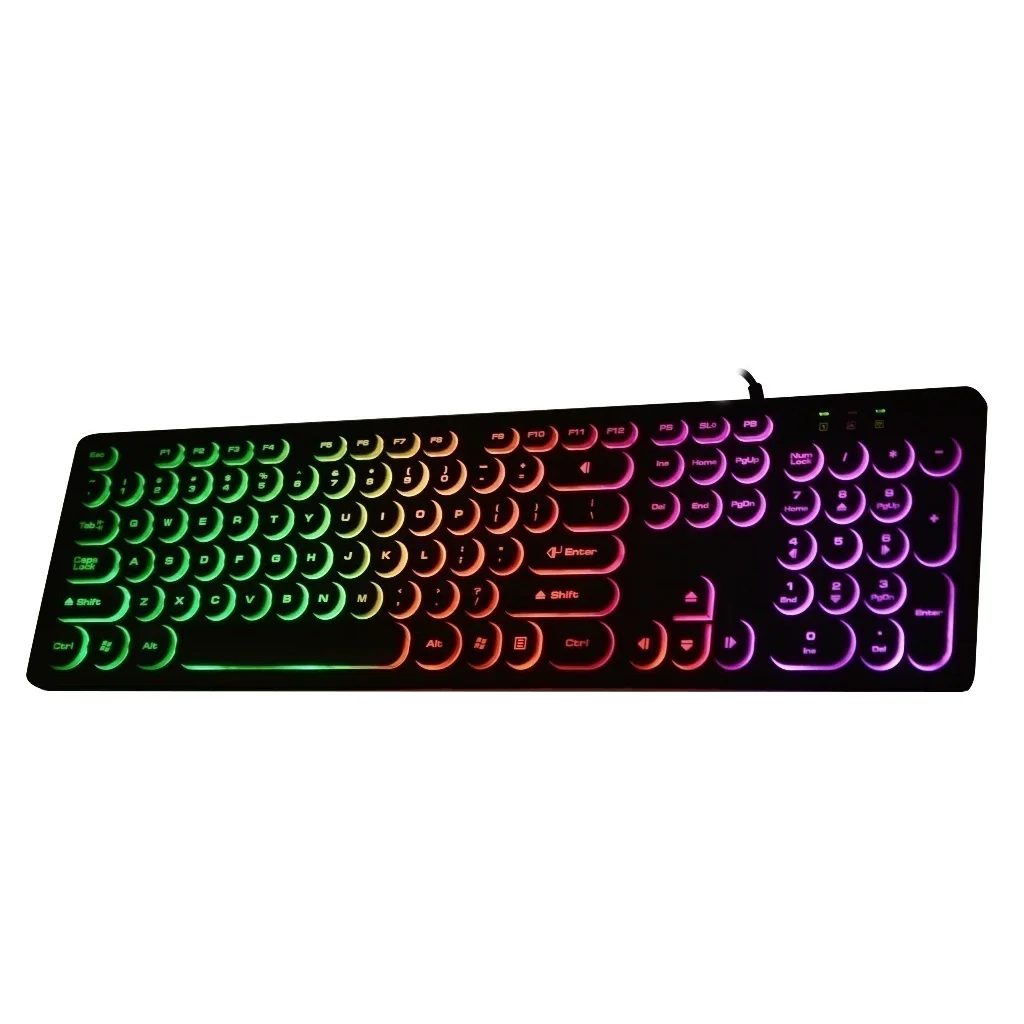 Teclado Gamer Knup KP-2059 ABNT2 Português Brasil Preto Luz RGB - Imagem 2