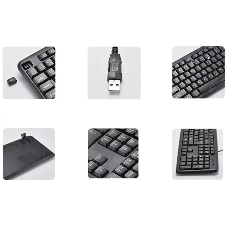 Teclado USB Com Fio ABNT2 Padrão Brasil 2.4GHz - Imagem 5