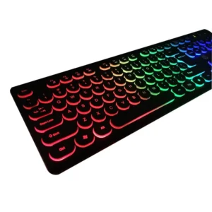 Teclado Gamer Knup KP-2059 ABNT2 Português Brasil Preto Luz RGB