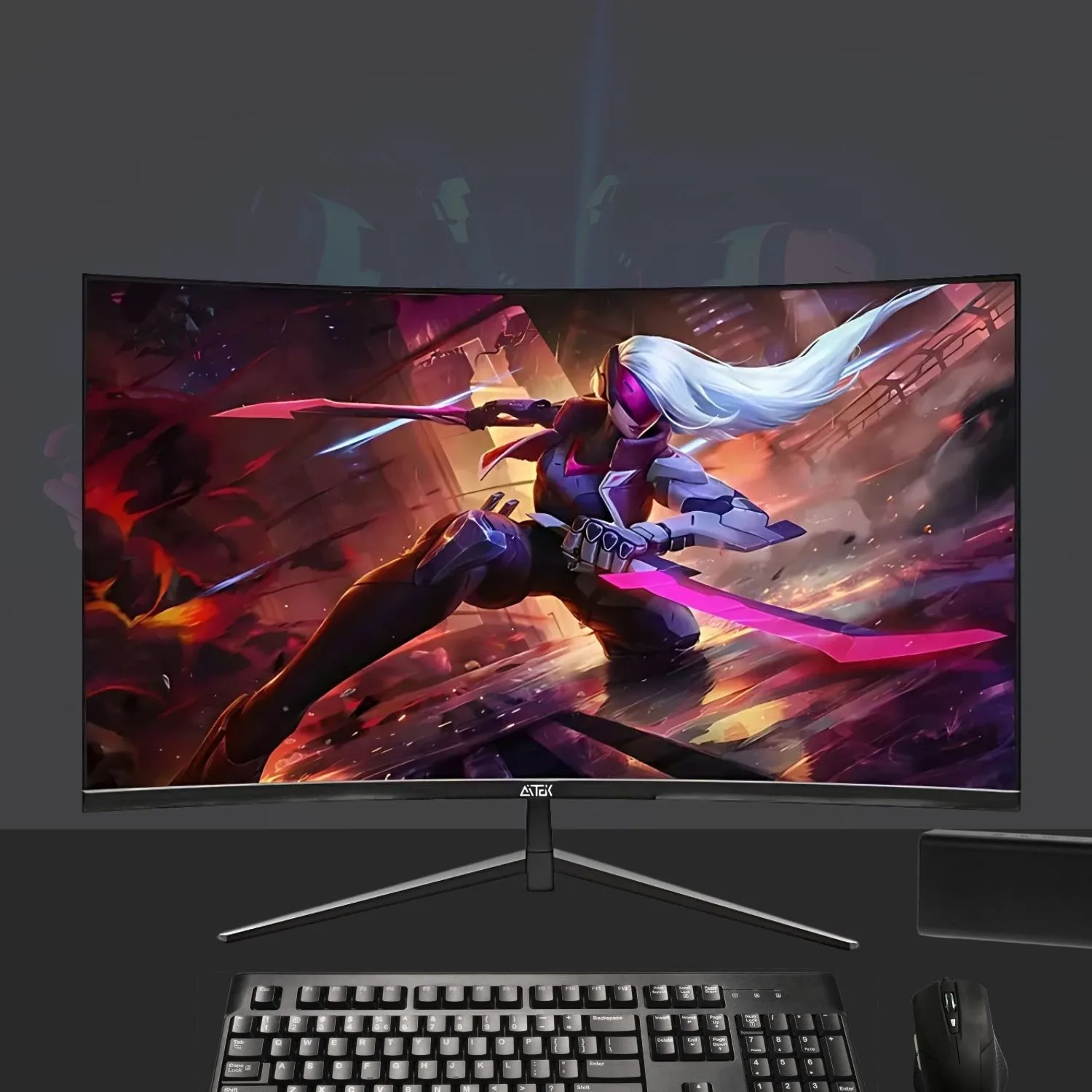 Monitor Gamer Curvo 27 Polegadas Full HD 180Hz  com Alta Imersão e Desempenho Fluido
