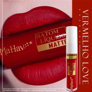 Batom Líquido Matte Mahav Toque Aveludado