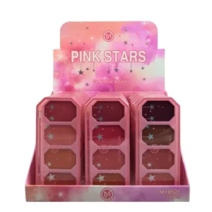 Box c/ 24 Paleta de Blush 4 Cores Pink Stars My Life MY8521