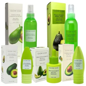 Kit Completo 5 itens Linha Glow Love Abacate Max Love